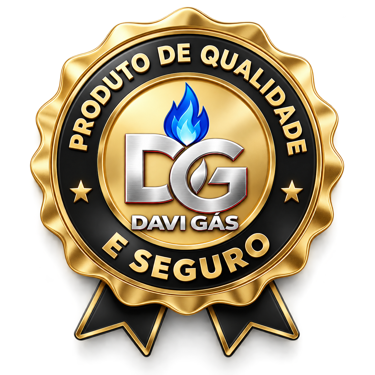 Selo DAVI GÁS — Produto de Qualidade e Seguro